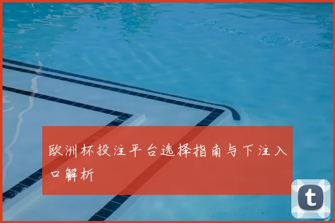 欧洲杯投注平台选择指南与下注入口解析